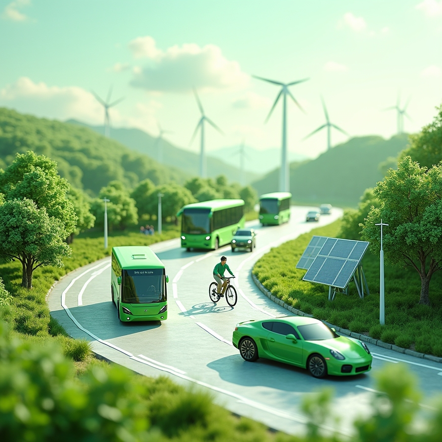 futuristic green transportation system